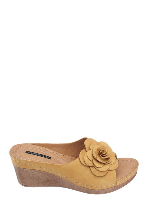 Tokyo Floral Wedge Sandal