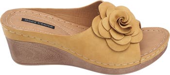 Tokyo Floral Wedge Sandal