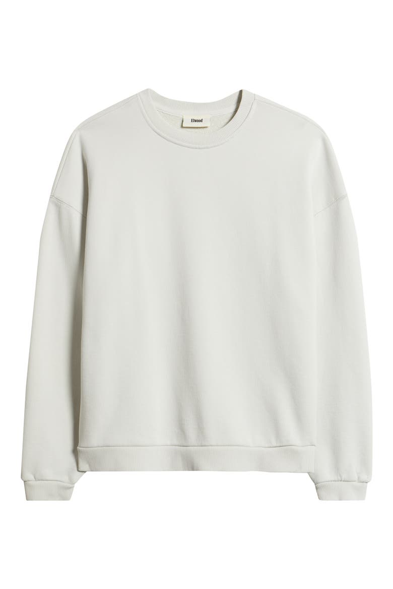 Core Oversize Crew Sweatshirt, Alternate, color, VINTAGE WHITE