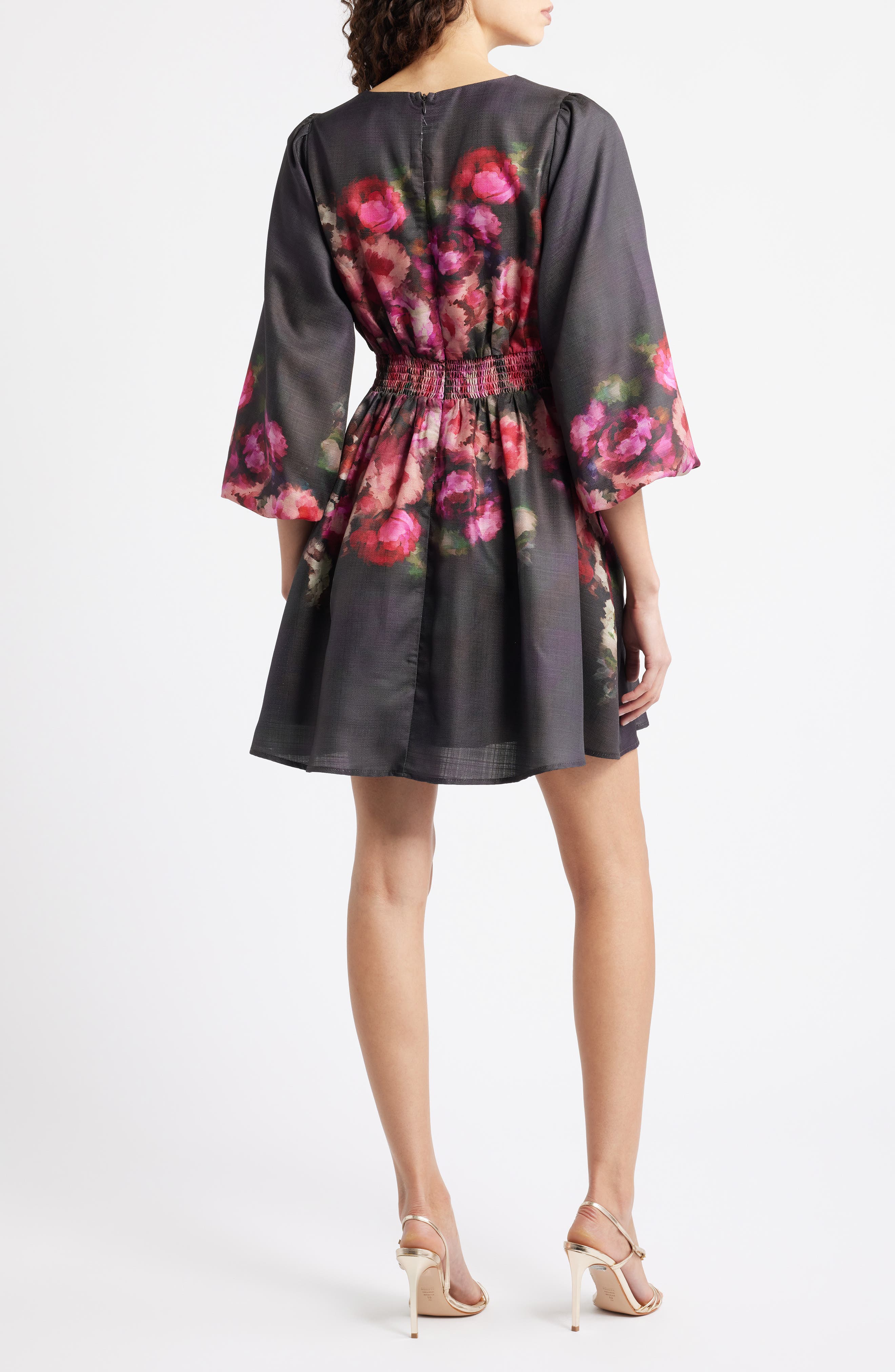 Dea Placed Floral Minidress - image 2