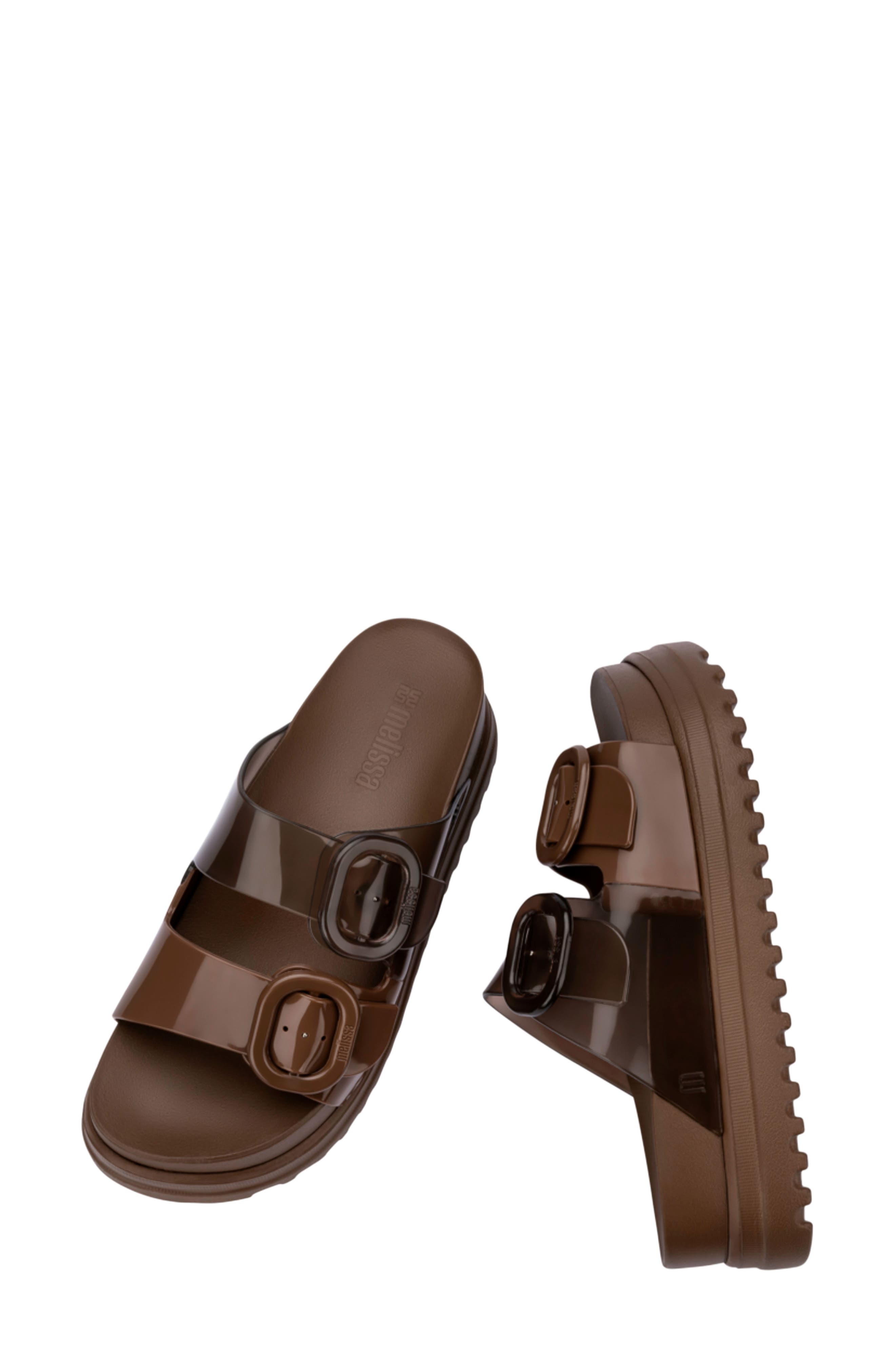Cozy Platform Sandal, Alternate, color, BROWN