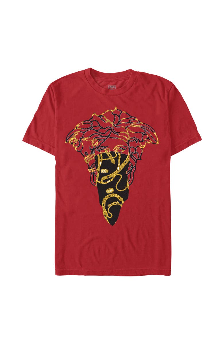 Crooks & Castles Men's Crooks & Castles Medusa Bandana Graphic T-Shirt, Main, color, Red