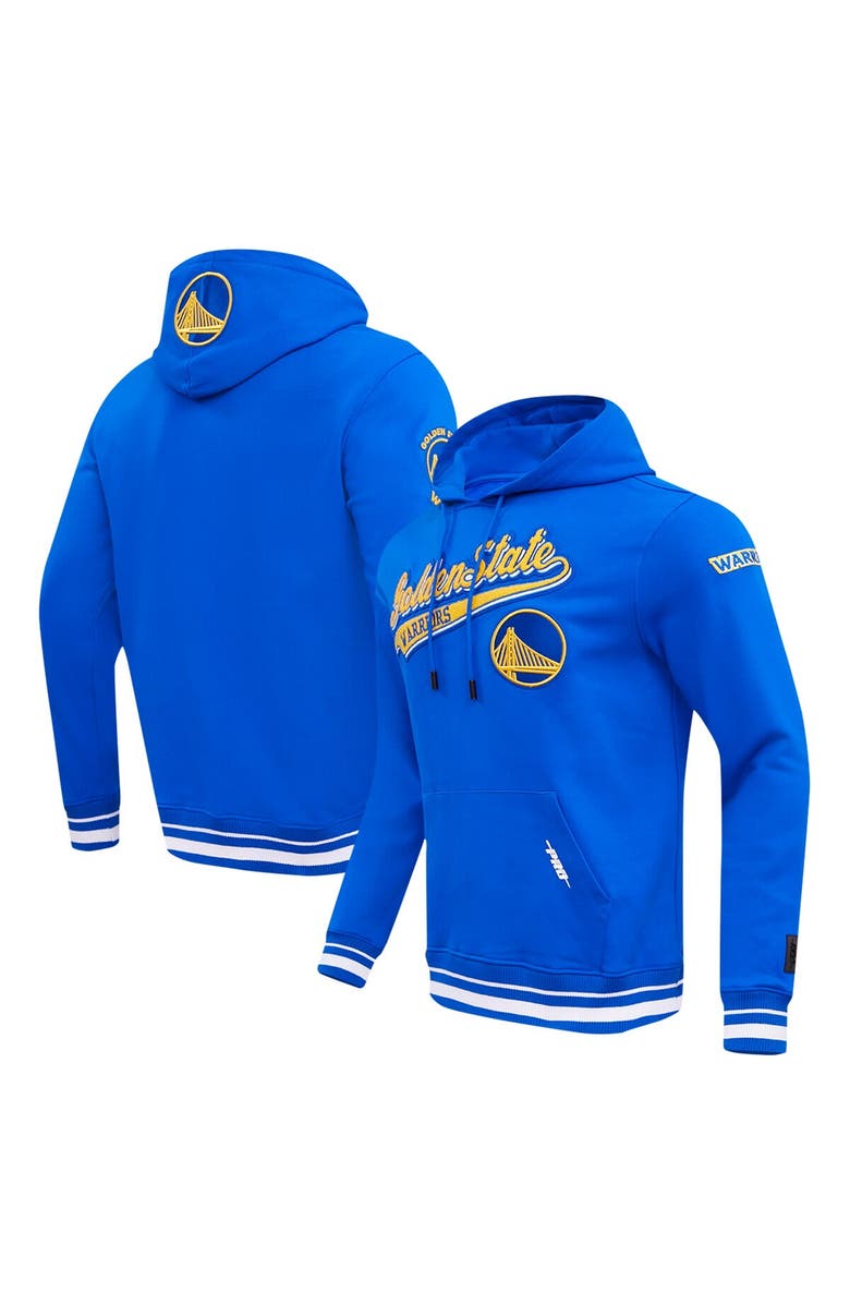 PRO STANDARD Men's Pro Standard Royal Golden State Warriors Script Tail Pullover Hoodie, Alternate, color, Royal