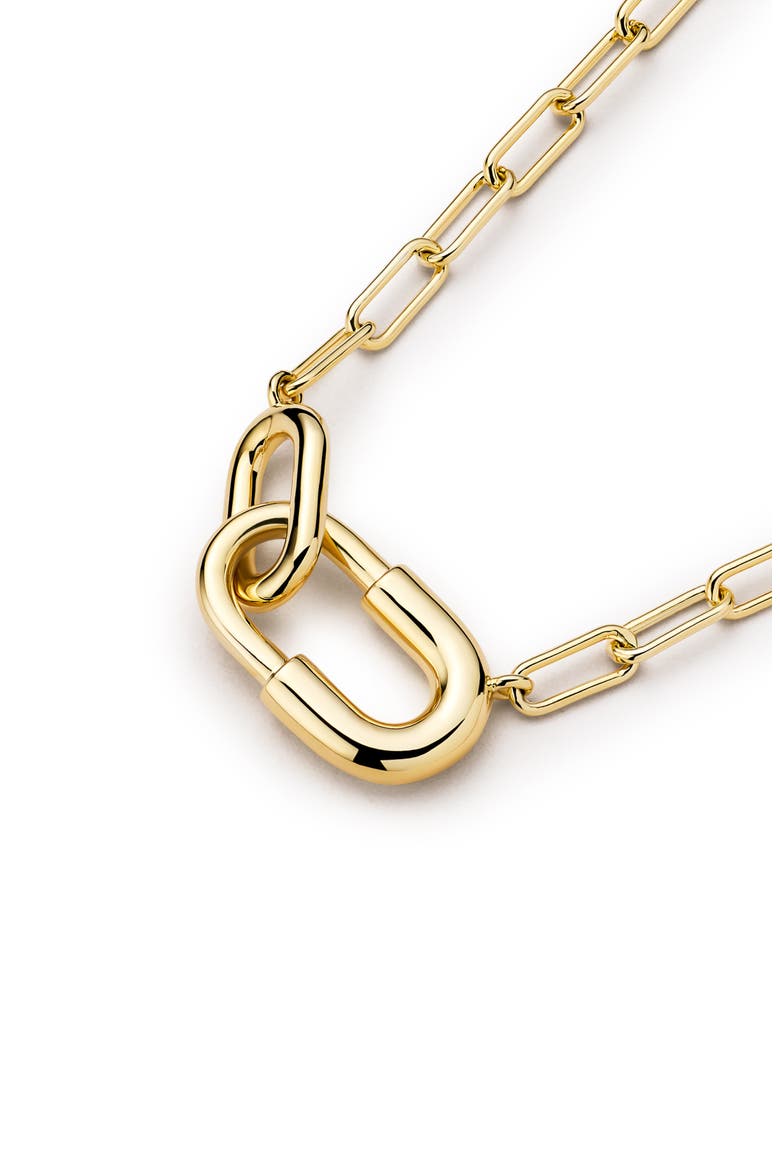 Blake U-Link Pendant Necklace, Alternate, color, GOLD