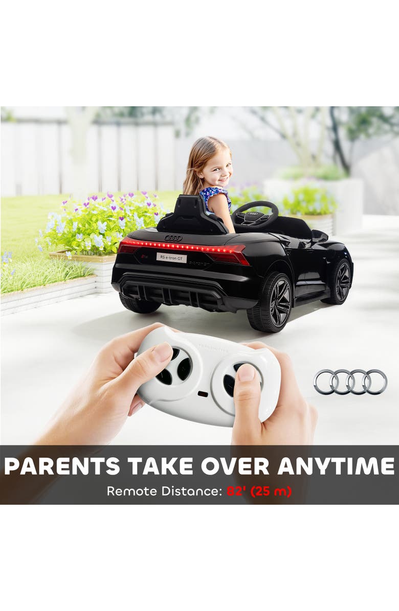 Aosom Kids Electric Car, 12V, Remote Control, Alternate, color, Black