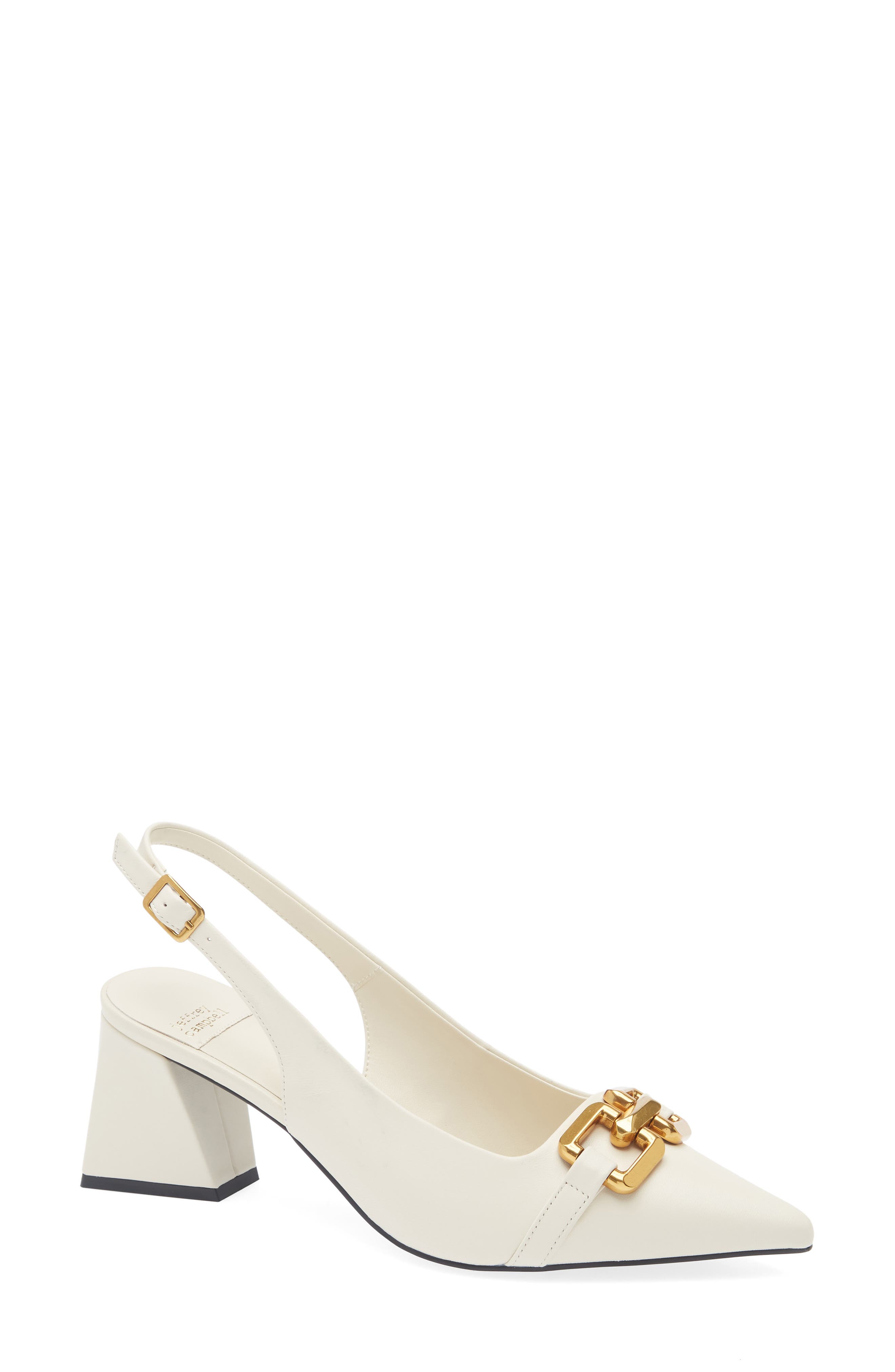 Nakita Slingback Pointed Toe Pump, Main, color, IVORY GOLD