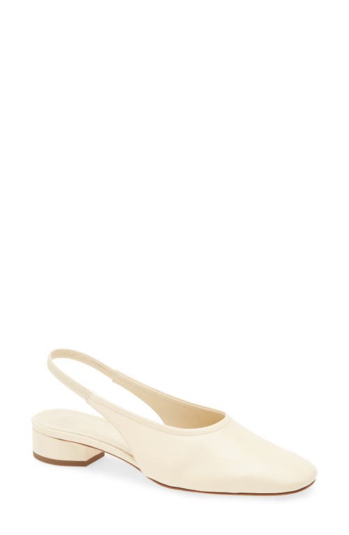Aeyde Dua Slingback Flat In White
