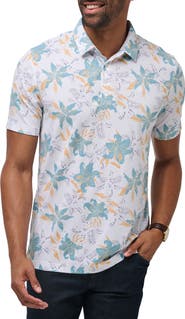 TravisMathew Paradise Peak Floral Cotton Blend Polo