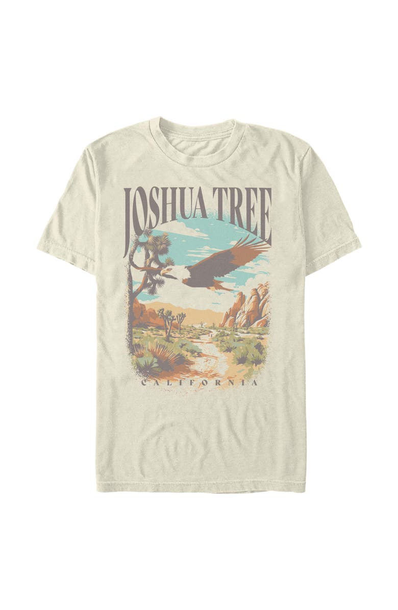 Lost Gods Men's Lost Gods Retro Joshua Tree Eagle Scene  Graphic T-Shirt, Alternate, color, Ivory