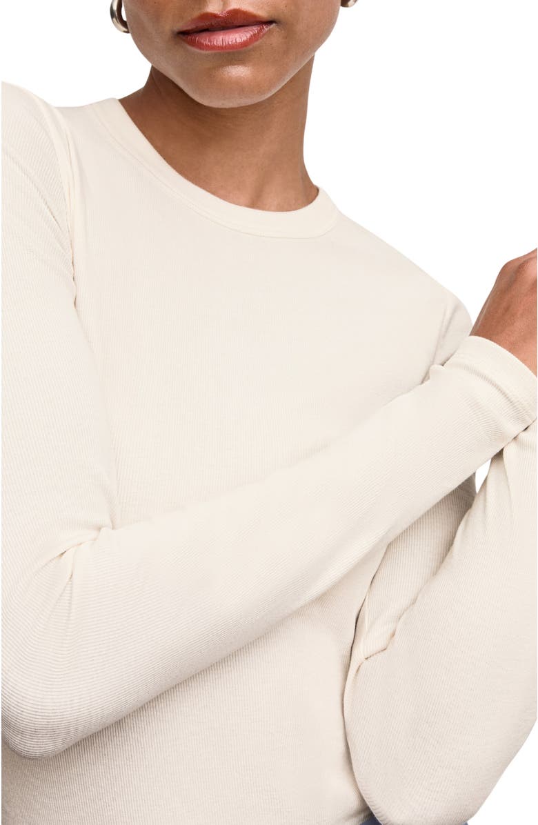 M.M.LaFleur Malley Fitted Tee, Alternate, color, Ivory