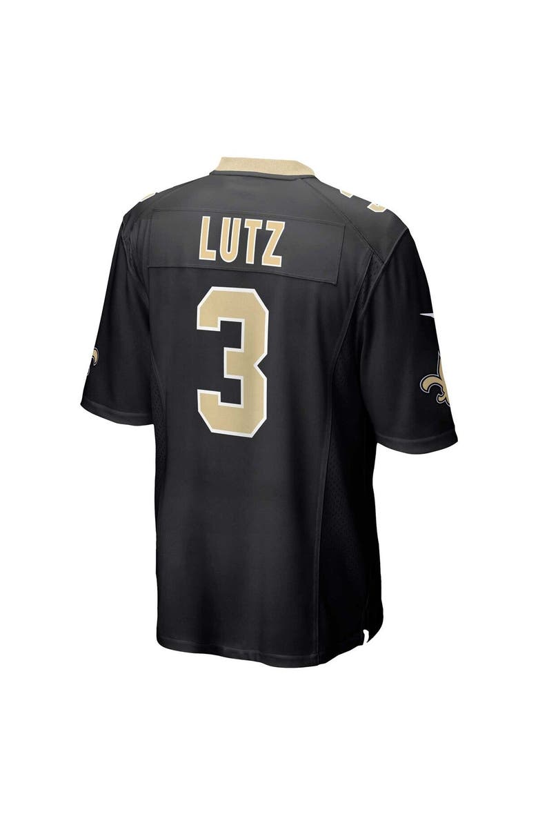 Nike Men's Nike Wil Lutz Black New Orleans Saints Game Jersey, Alternate, color, 