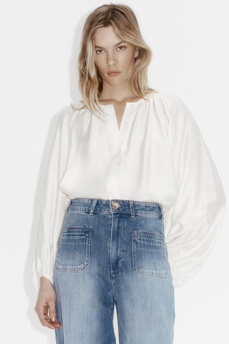 Wide High Jeans, Main, color, Denim blue