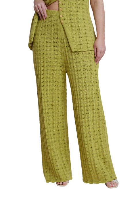 Pointelle Stitch Sweater Pant