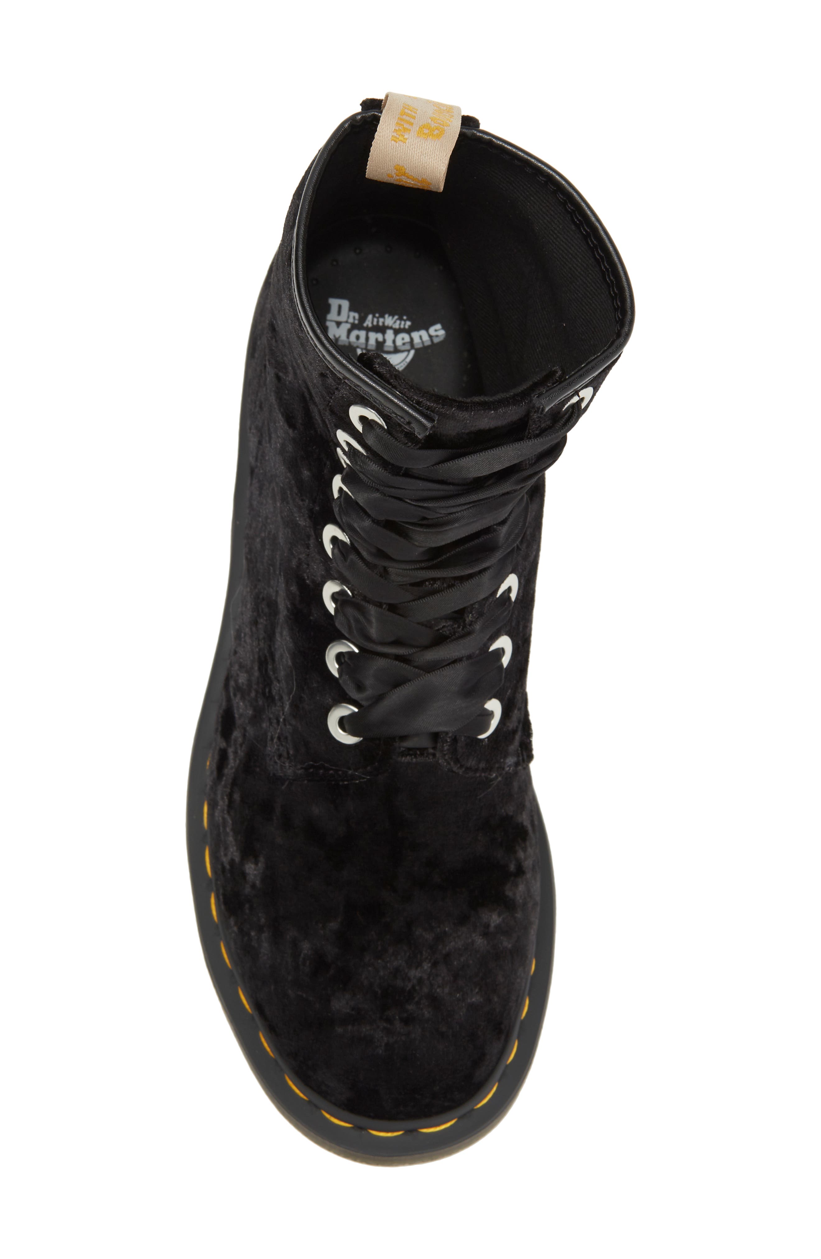Dr. Martens 1460 Crushed Velvet Combat Boot, Alternate, color, 