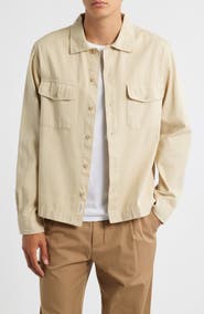 MERZ B SCHWANEN Organic Cotton Twill Shirt Jacket