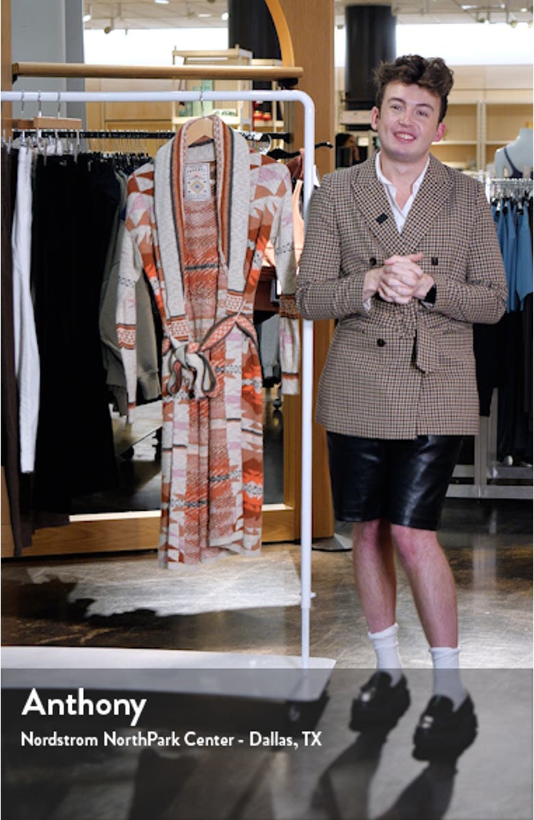 Paloma Geometric Organic Cotton Longline Duster Cardigan, sales video thumbnail