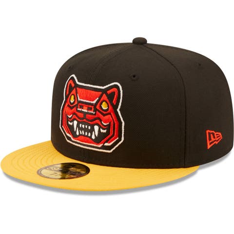 Men's New Era Black/Yellow Gatos Feroces de New Hampshire Copa De La Diversion 59FIFTY Fitted Hat