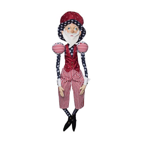 Attitus Star 4th of July Patriotic Gathered Traditions Joe Spencer
s Figurine Doll 34"