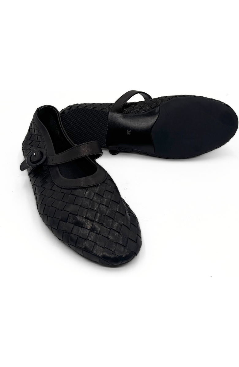 Amie Rafa Rena Woven Mary Janes, Alternate, color, Black