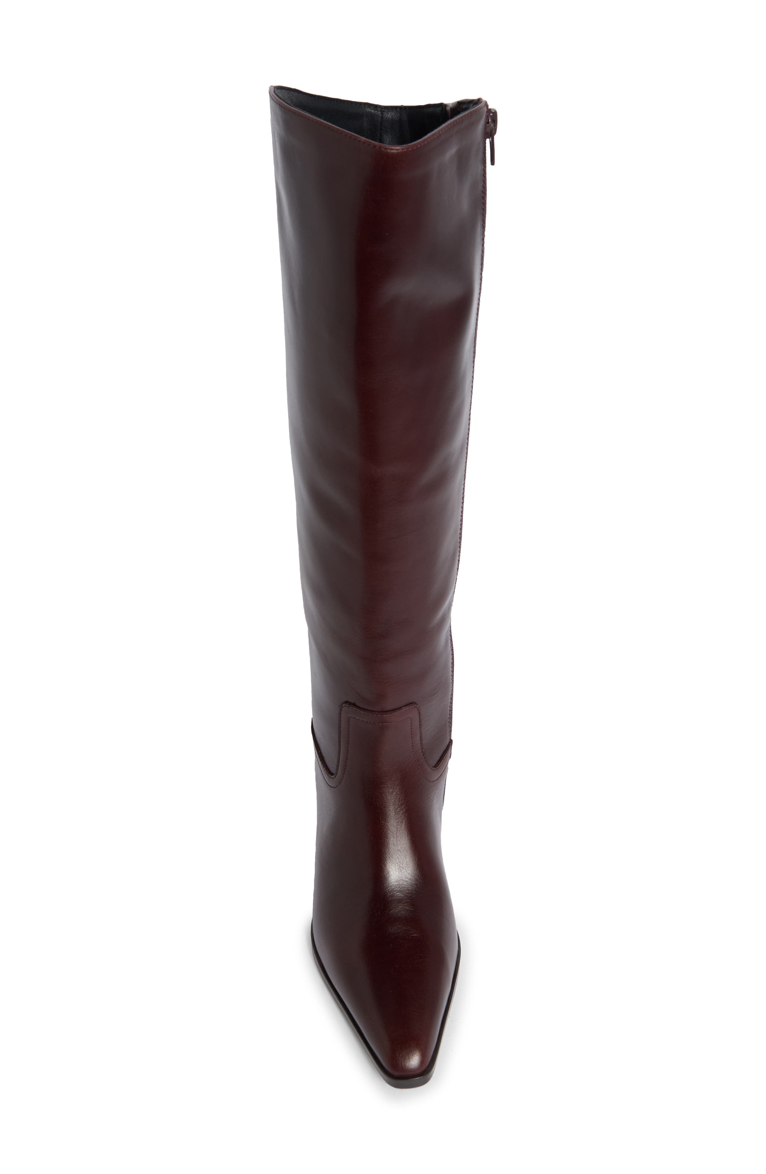 Rodessa Knee High Boot, Alternate, color, BURGUNDY LEATHER