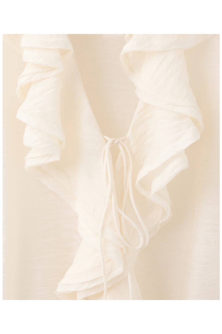 Ruffle Top, Alternate, color, ECRU