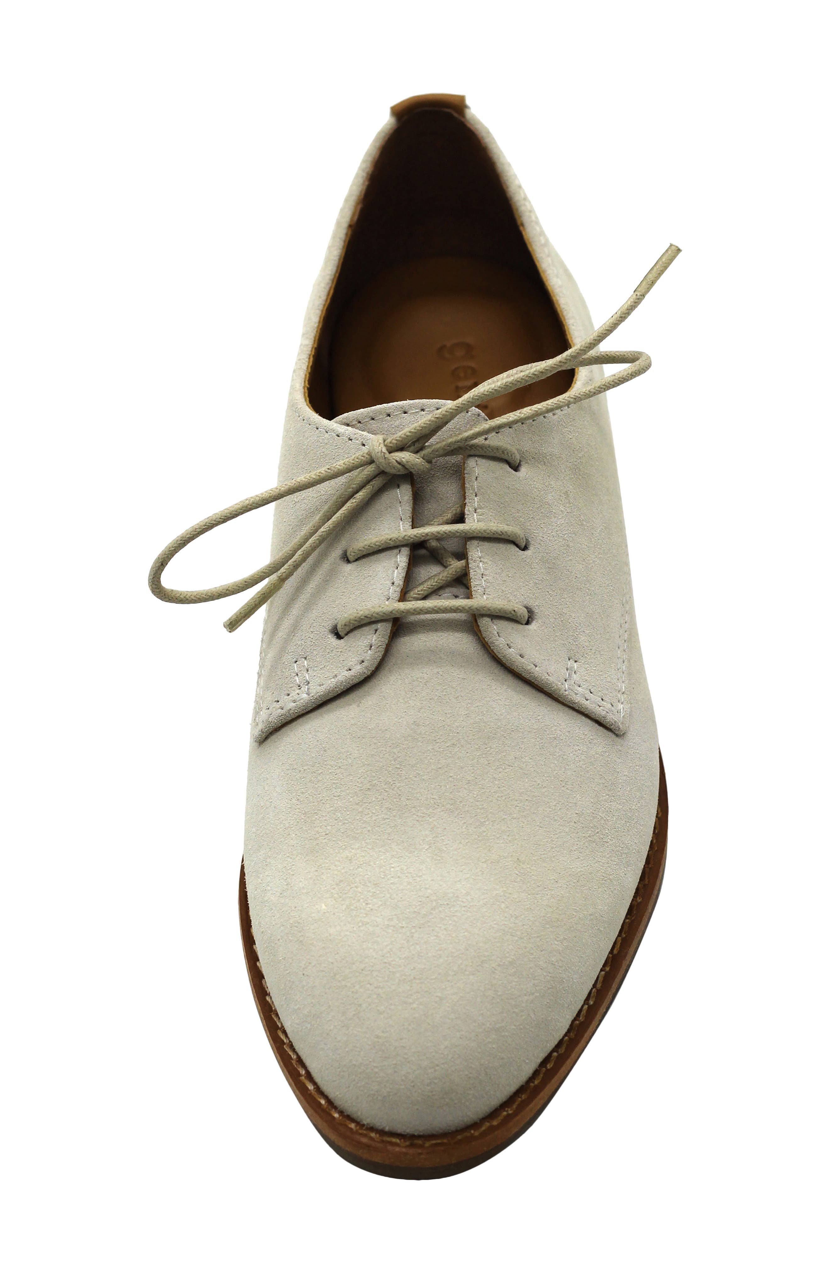 Aronson Derby, Alternate, color, CREAM SUEDE