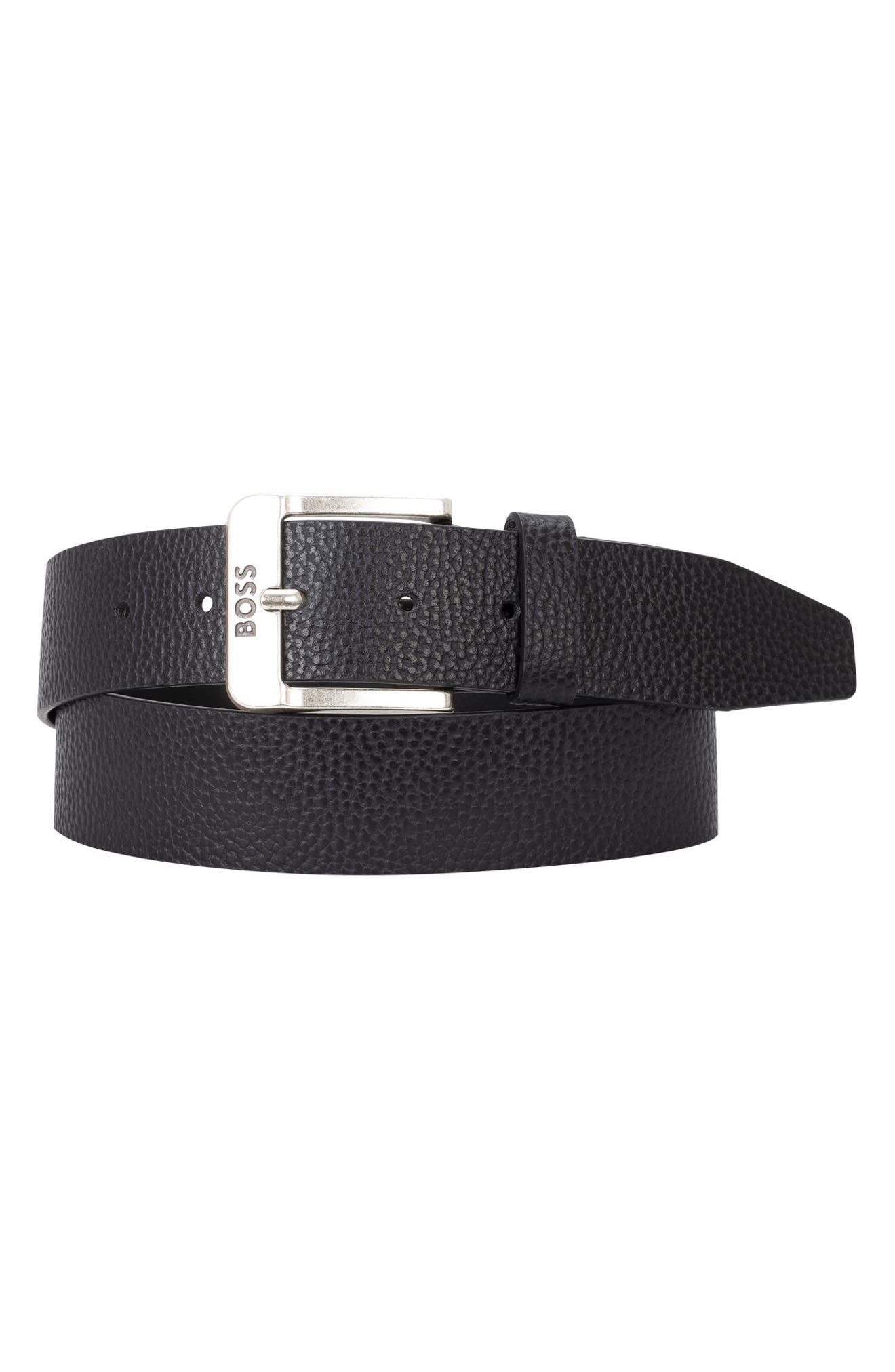 Jemio Pebbled Leather Belt
