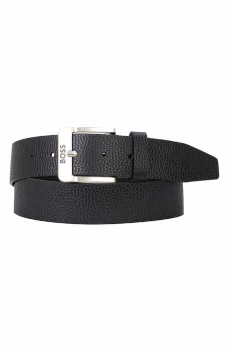 Jemio Pebbled Leather Belt