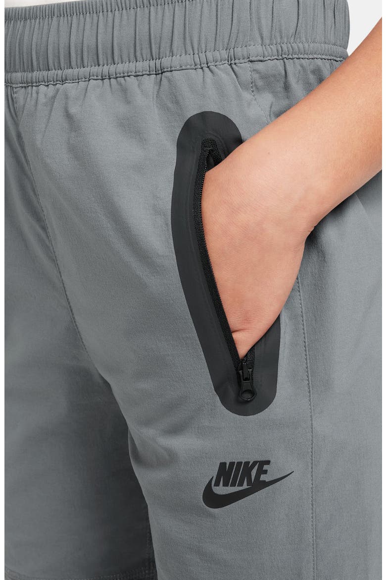 Kids' Tech Performance Pants, Alternate, color, SMOKE GREY/ WHITE/ BLACK