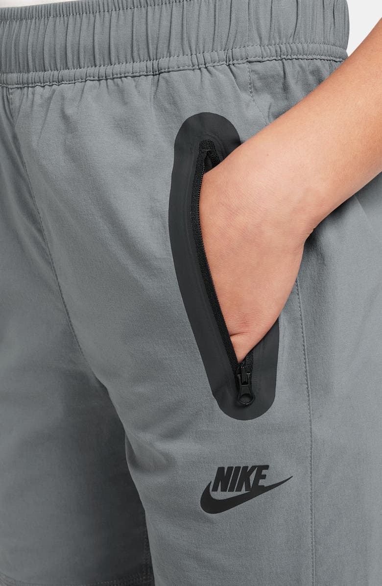Nike Kids' Tech Performance Pants, Alternate, color, Smoke Grey/ White/ Black