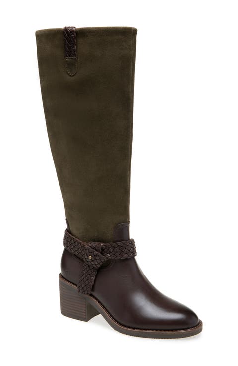 Sarette Leather Knee High Boot