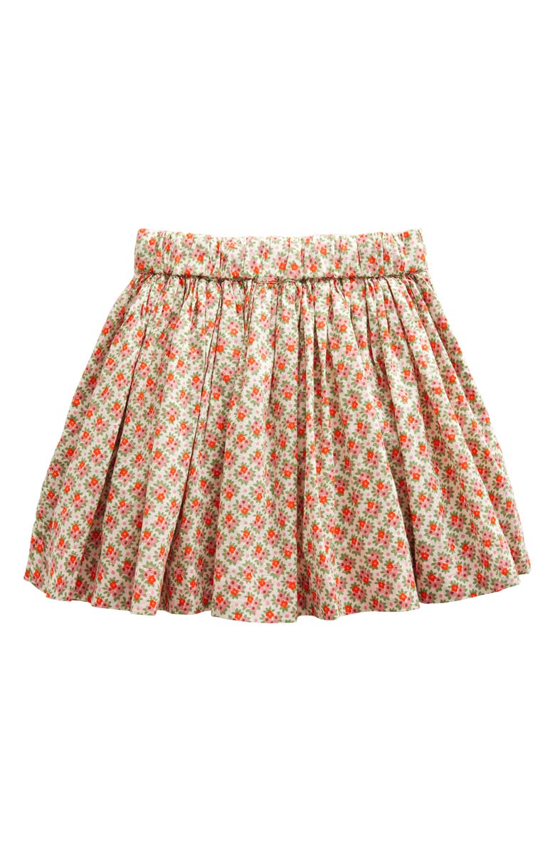 Mini Boden Kids' Floral Cotton Skirt, Alternate, color, 