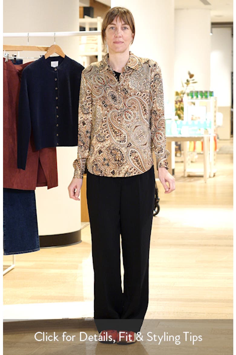 The Pria Silk Blend Printed Shirt video