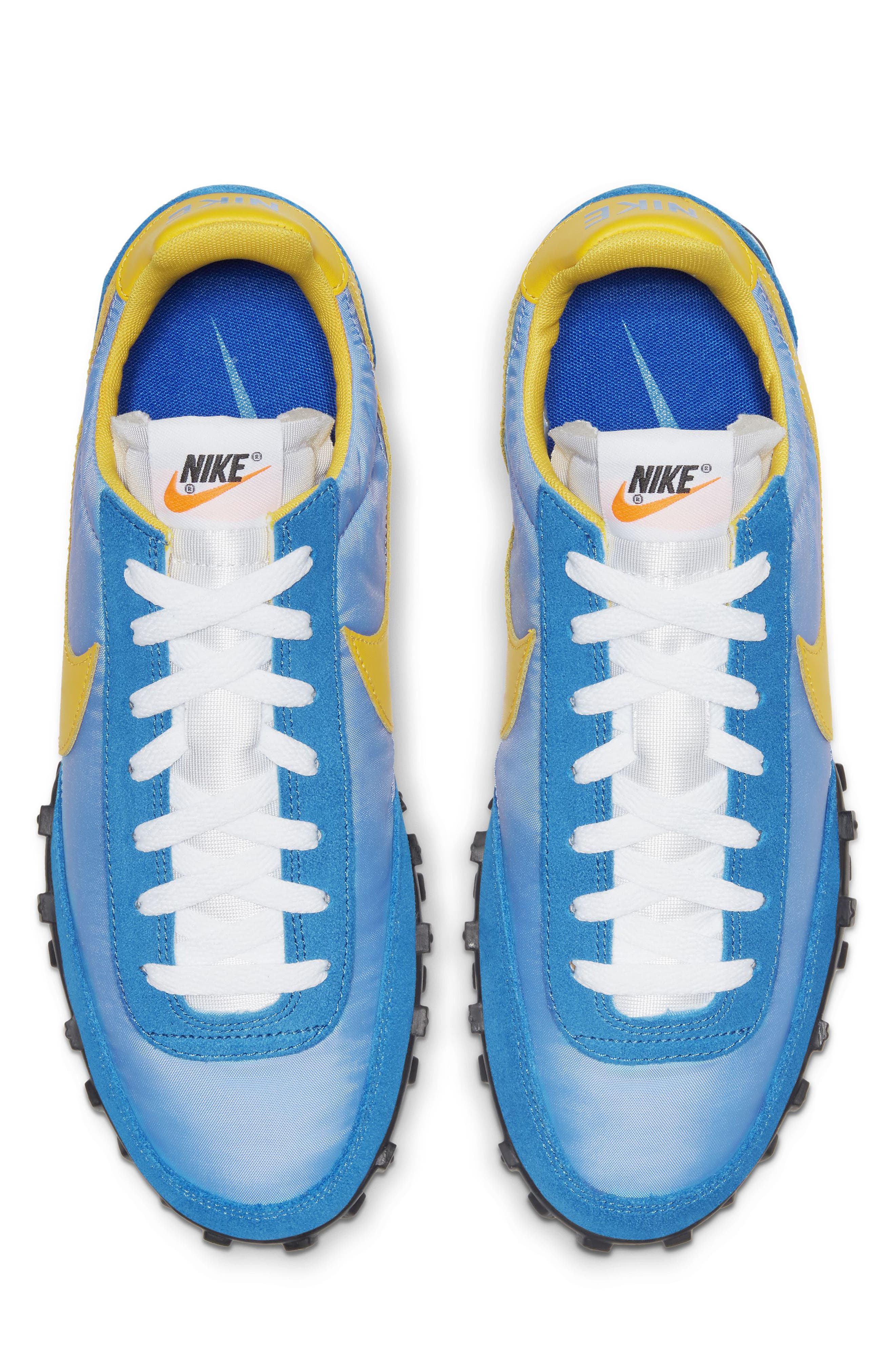 Waffle Racer Sneaker, Alternate, color, BLUE/ BLACK/ AMARILLO