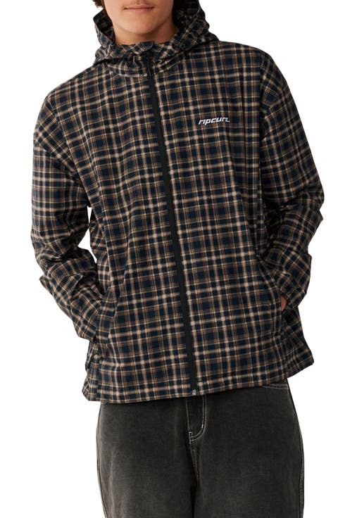 Archive Plaid Hooded Jacket
