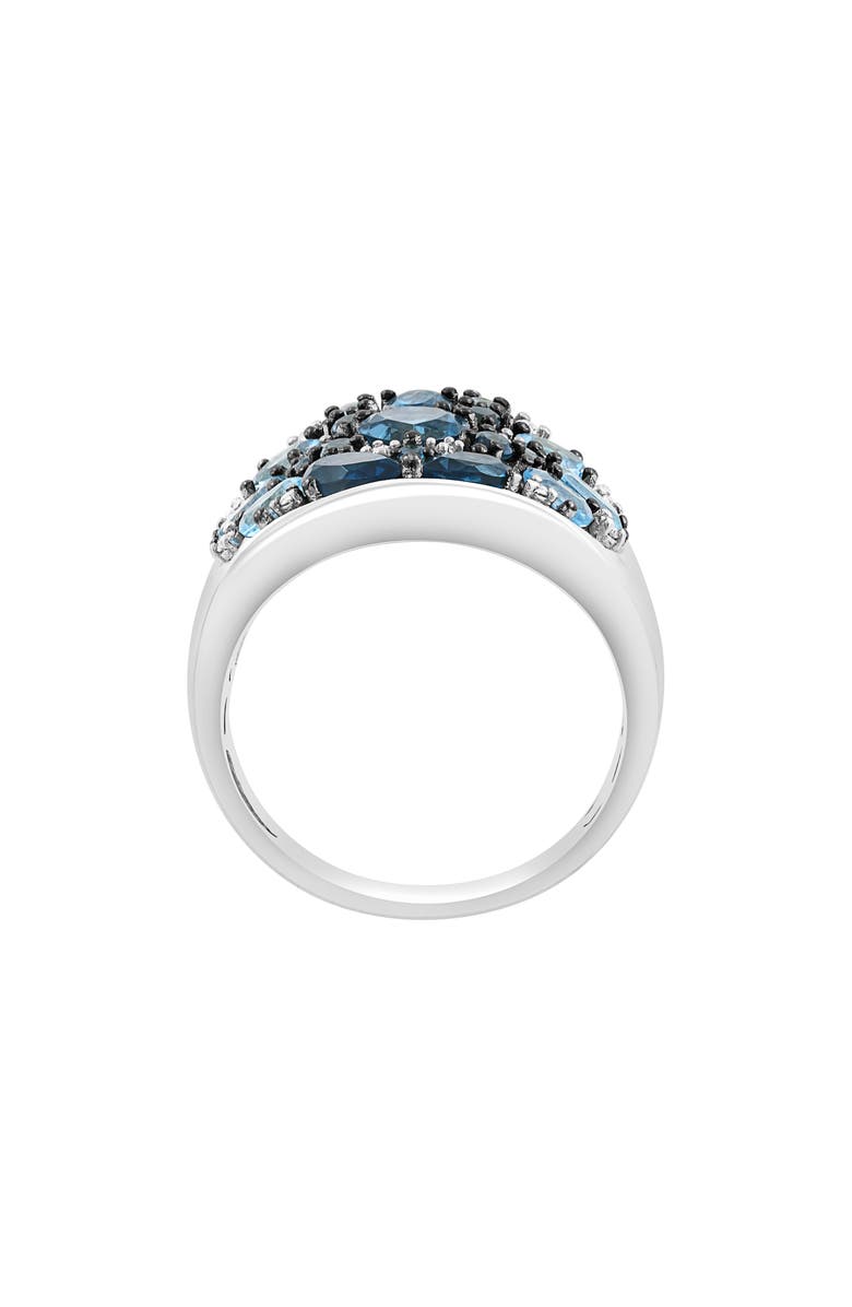 EFFY Sterling Silver Blue Topaz, London Blue Topaz & Diamond Ring, Alternate, color, Blue