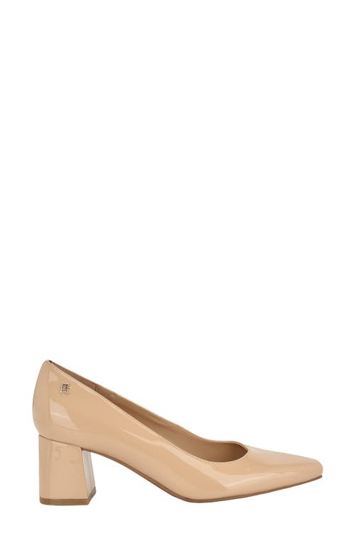 Tommy Hilfiger Opheili Block Heel Pump In Neutral