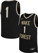 Nike Youth Nike #1 Black Wake Forest Demon Deacons Replica Basketball Jersey