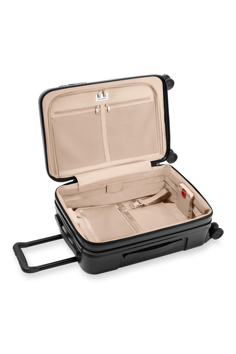 Sympatico Essential 22-Inch Expandable Spinner Carry-On, Alternate, color, BLACK