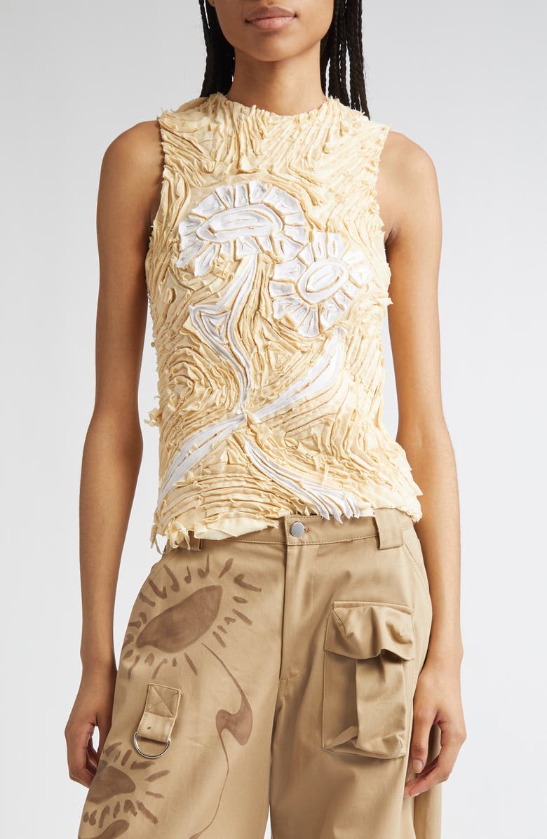 Collina Strada Chirp Flower Tank, Main, color, 