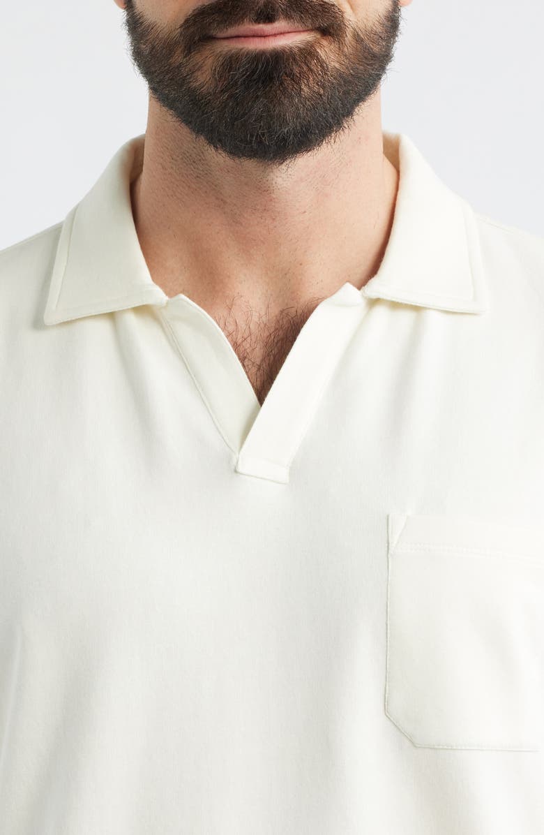 Peter Millar Oasis Johnny Collar Long Sleeve Performance Polo, Alternate, color, Salt Water Taffy