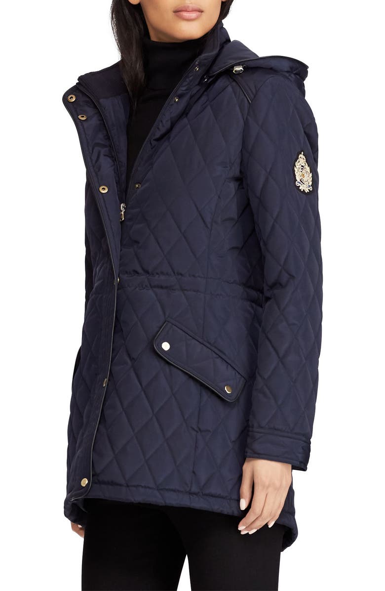 Lauren Ralph Lauren Quilted Coat, Main, color,