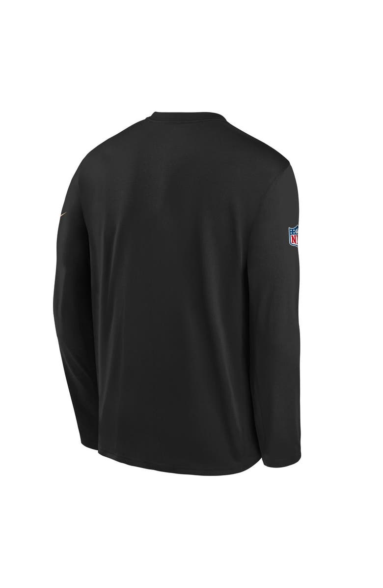 Nike Youth Nike Black San Francisco 49ers 2025 Rivalries Collection Sideline Legend Dri-FIT Long Sleeve T-Shirt, Alternate, color, Black