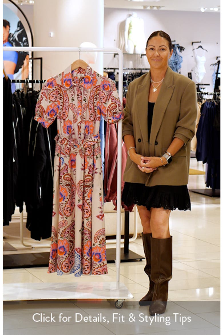 Paisley Belted Midi Dress video