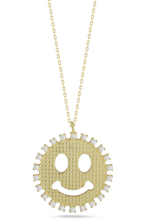 Smiley Face Pendant Necklace