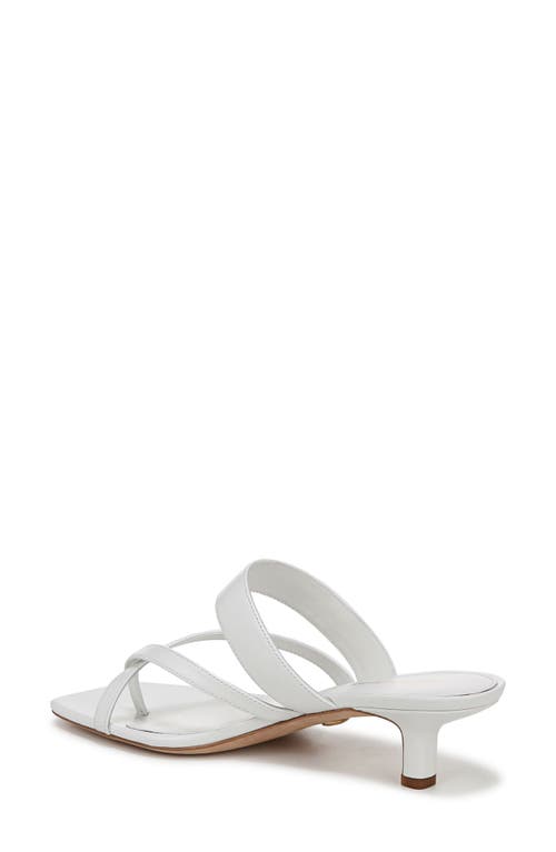 Veronica Beard Alanis Leather Crisscross Slide Sandals In Coconut