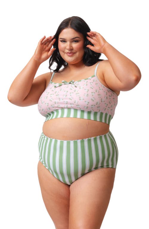 Lime Ricki Swimwear Reversible Ultra High-waist Bottom