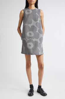 Marimekko Maridenim Somasti Unikko Denim Minidress