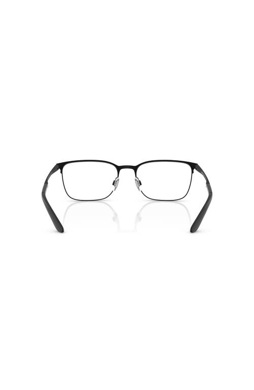 Giorgio Armani 53mm Square Optical Glasses In Black