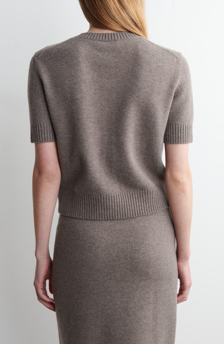 COS Celtis Short Sleeve Merino Wool Cardigan, Alternate, color,